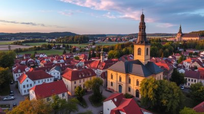Last Light Over Loštice, Czech Republic