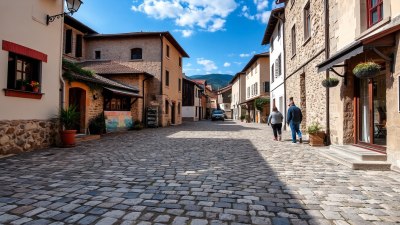 Ink-Stained Cobblestones in Melnik, Bulgaria