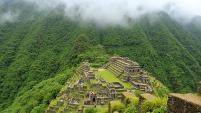 Rain on Ruins in Chachapoyas, Peru