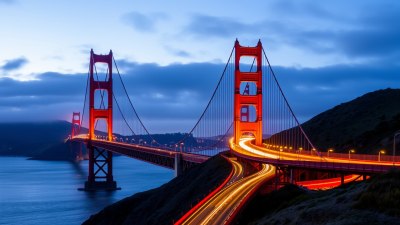 The Golden Gate Bridge in the United States Hums the Song of Every Crossing