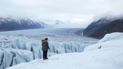 The Wind Sounds Different on a Dying Glacier