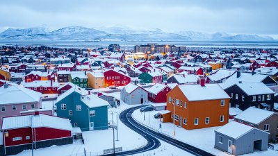 When Snow Softens the World in Reykjavík