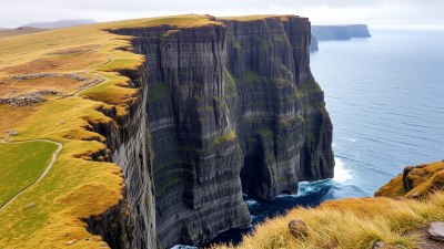 The Wind’s Voice on a Cliff in Faroe Islands