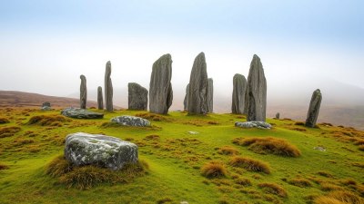 Touching Monoliths in the Fog of Northern Scotland