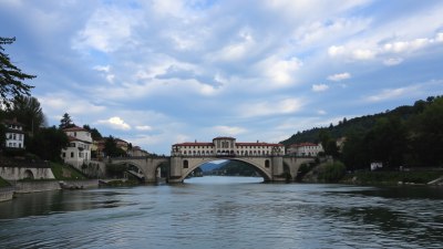 Touching the Wind on a Bridge in Bosnia