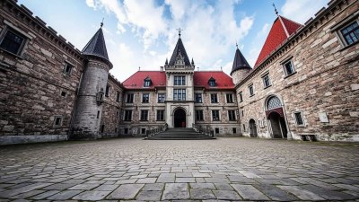 Hearing Every Footstep in an Empty Castle in Romania