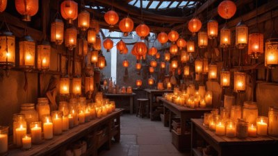 Learning to Make Local Candles and Lanterns in Workshops